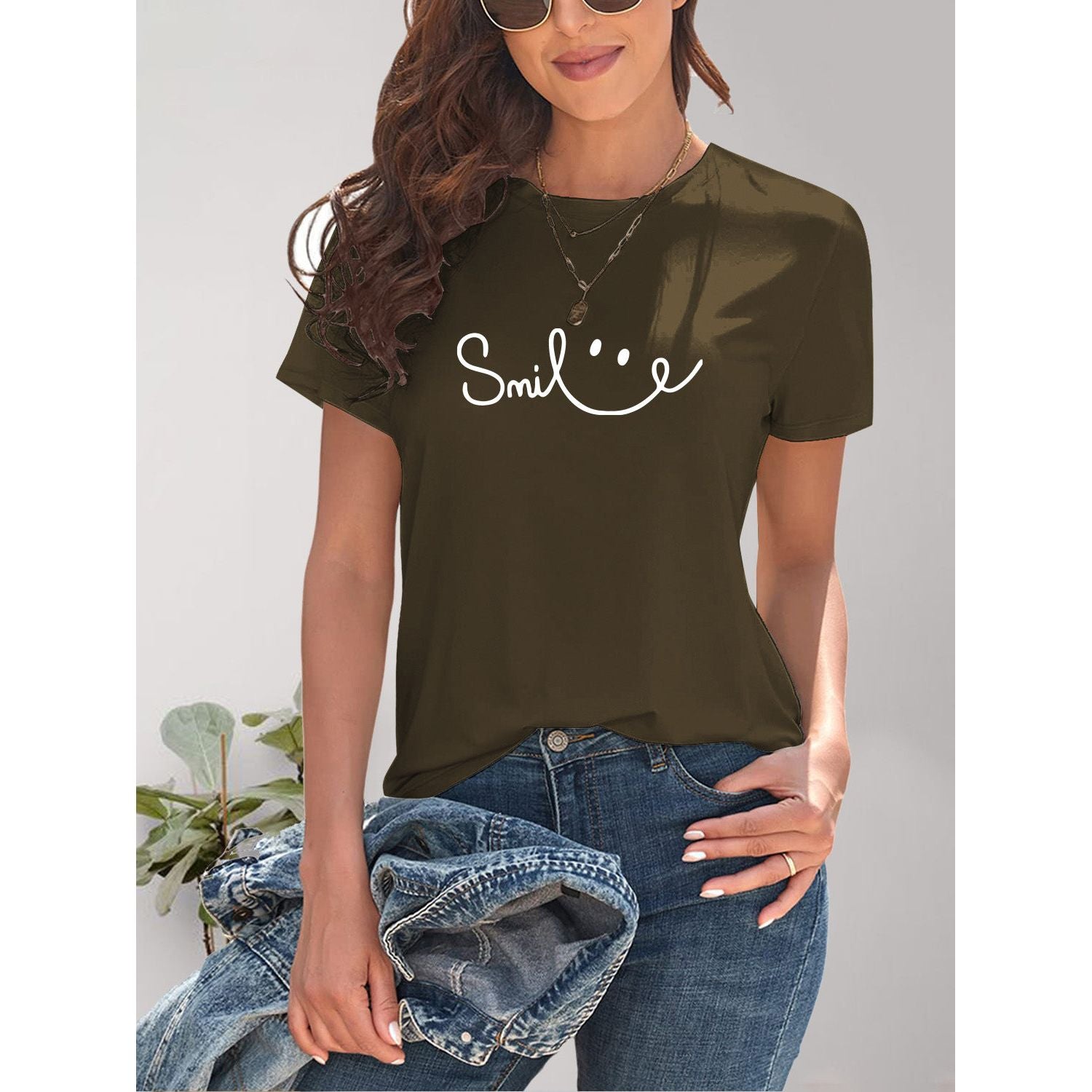 SMILE Short Sleeve T-Shirt - TiffanyzKlozet