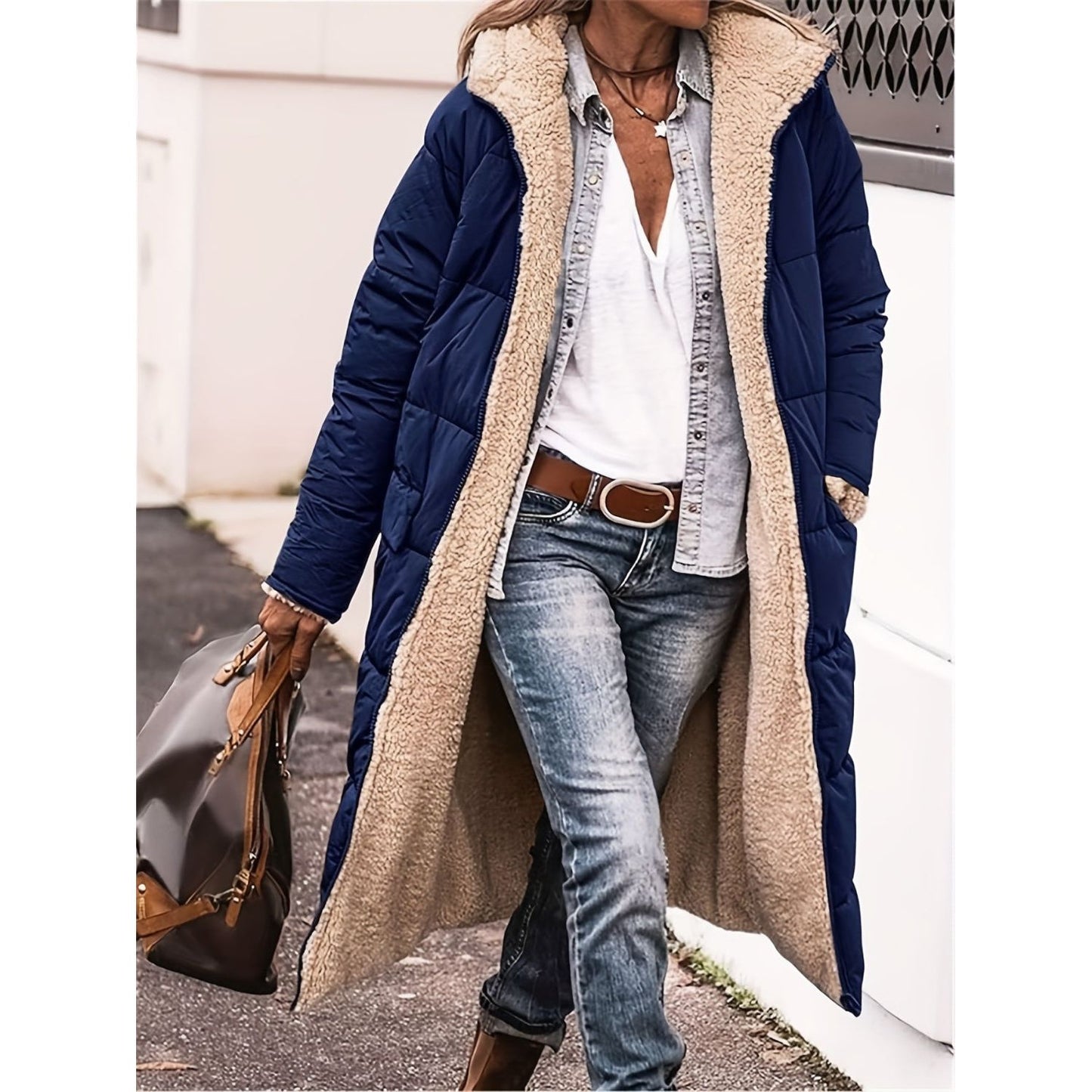 Cozy Vibes Sherpa Hooded Coat