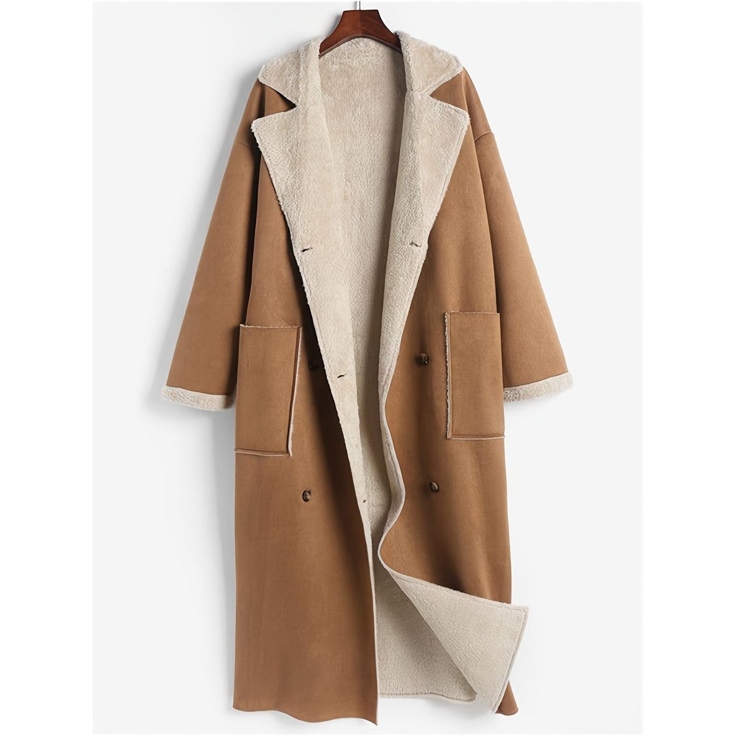 Cozy Sophistication Sherpa Coat