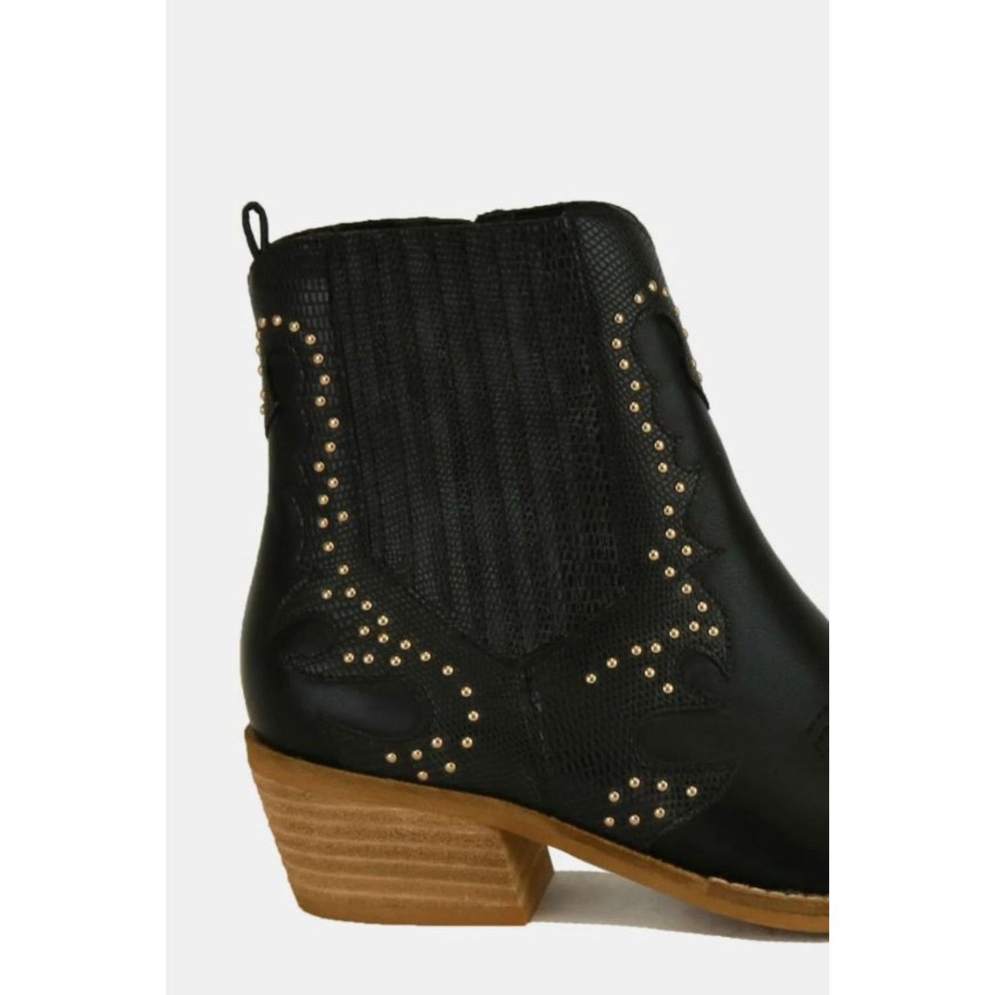 Beast Fashion Studded Detail Point Toe Boots