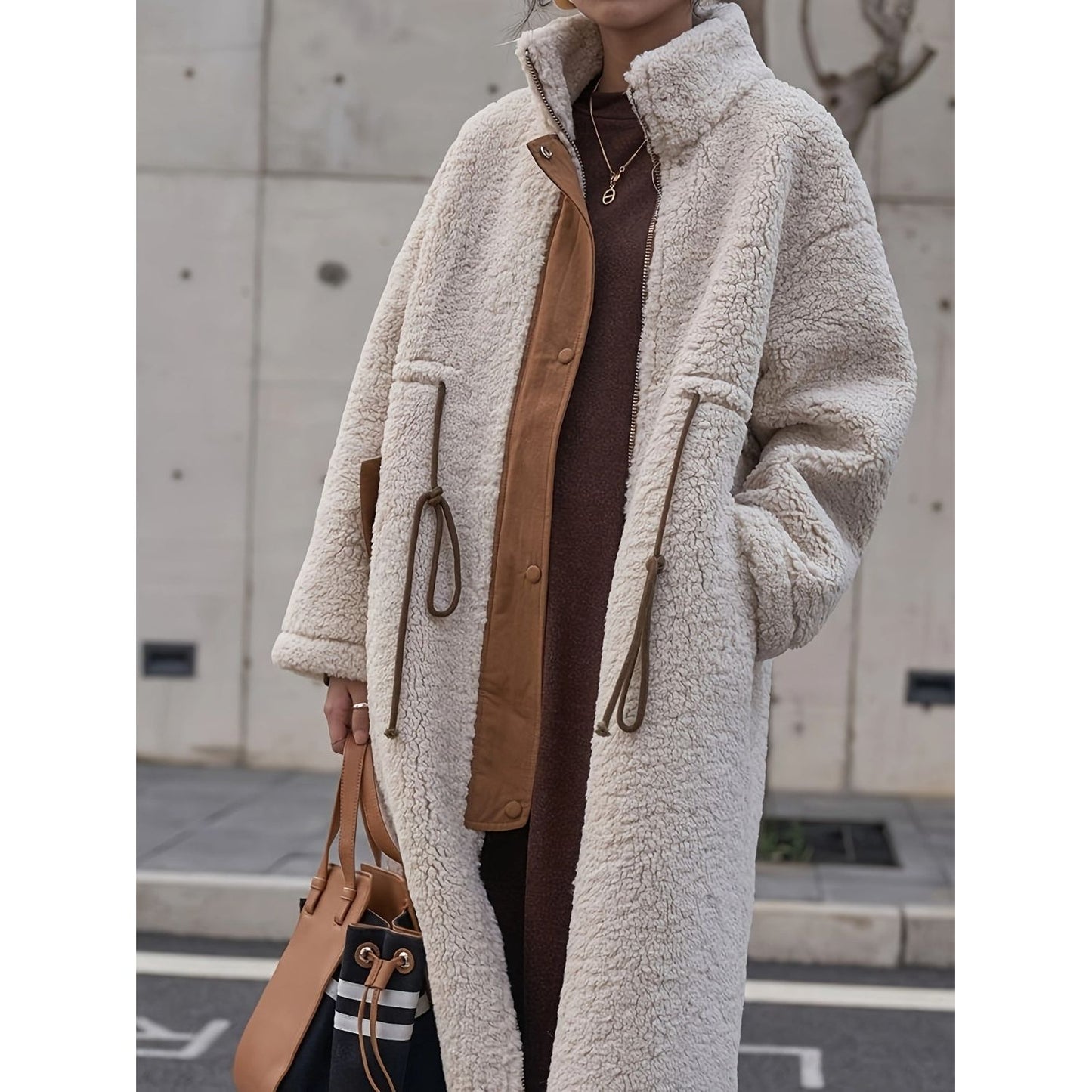 Cozy Meets Chic Sherpa Coat