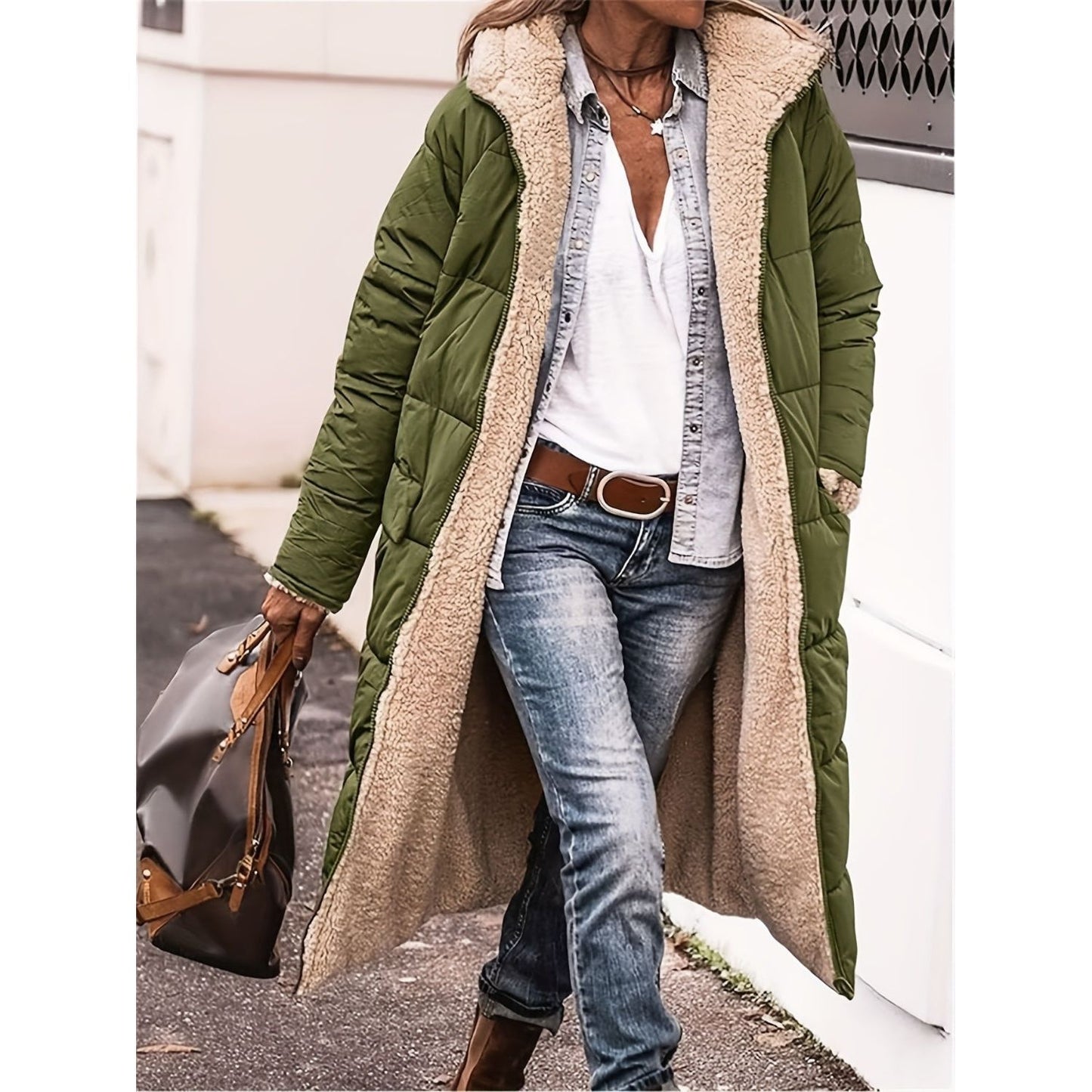 Cozy Vibes Sherpa Hooded Coat