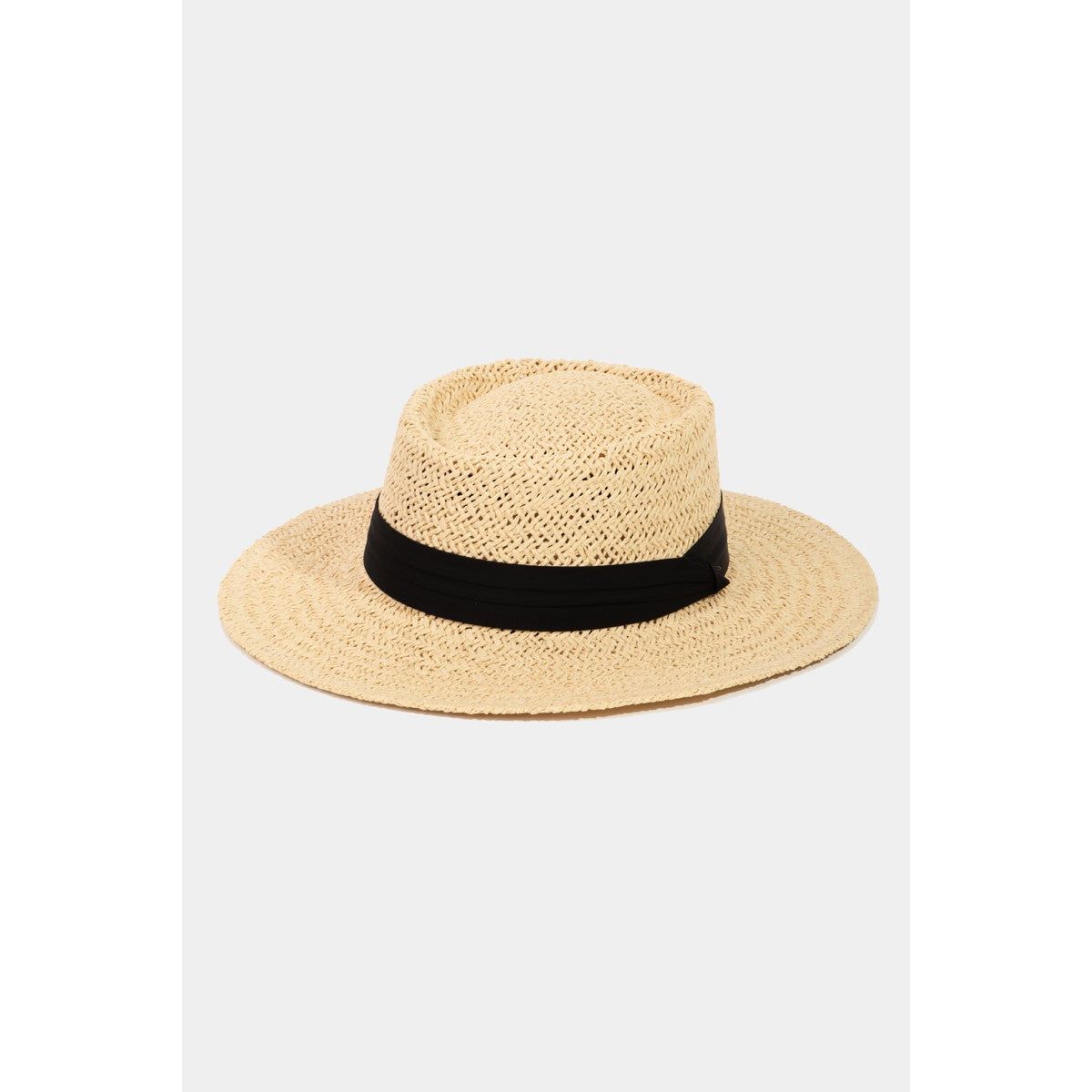 Fame Straw Braided Pork Pie Hat - TiffanyzKlozet