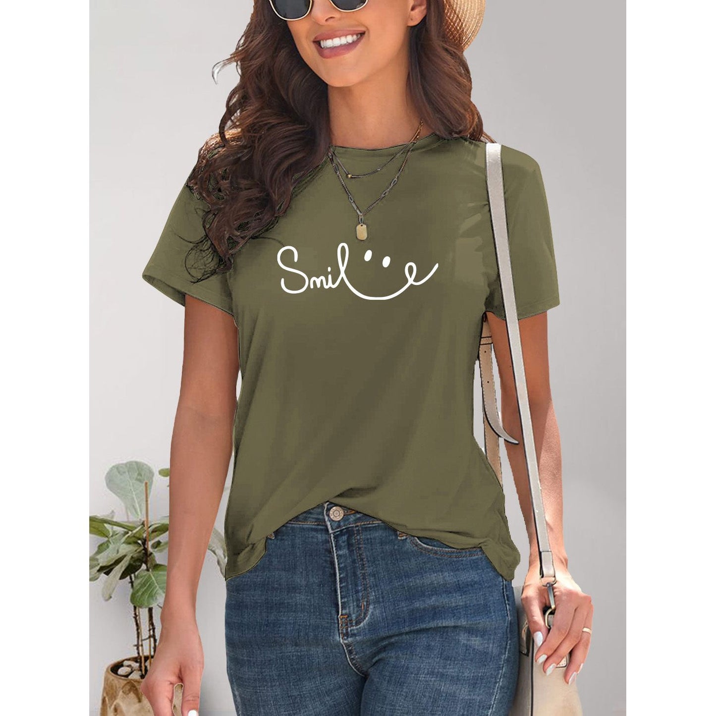 SMILE Short Sleeve T-Shirt - TiffanyzKlozet