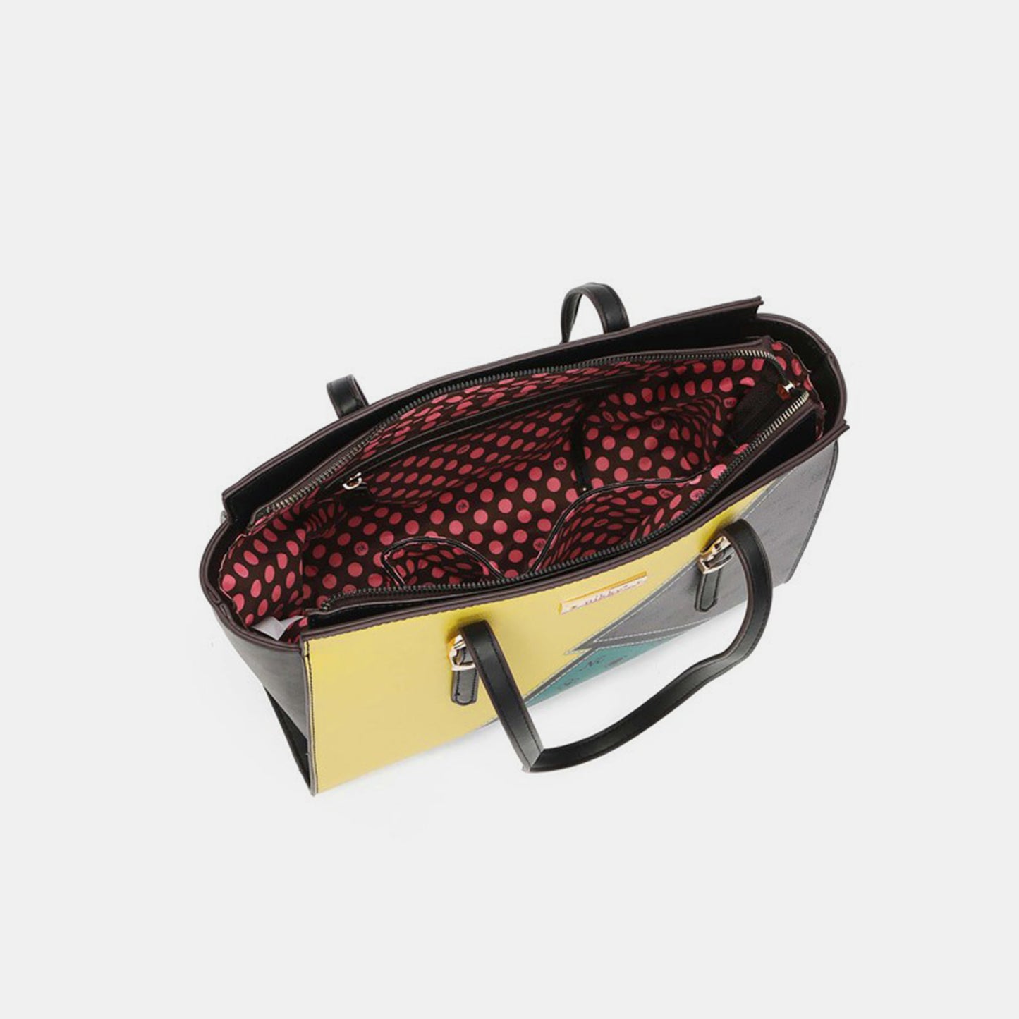 Nicole Lee USA 3-Piece Color Block Handbag Set - TiffanyzKlozet