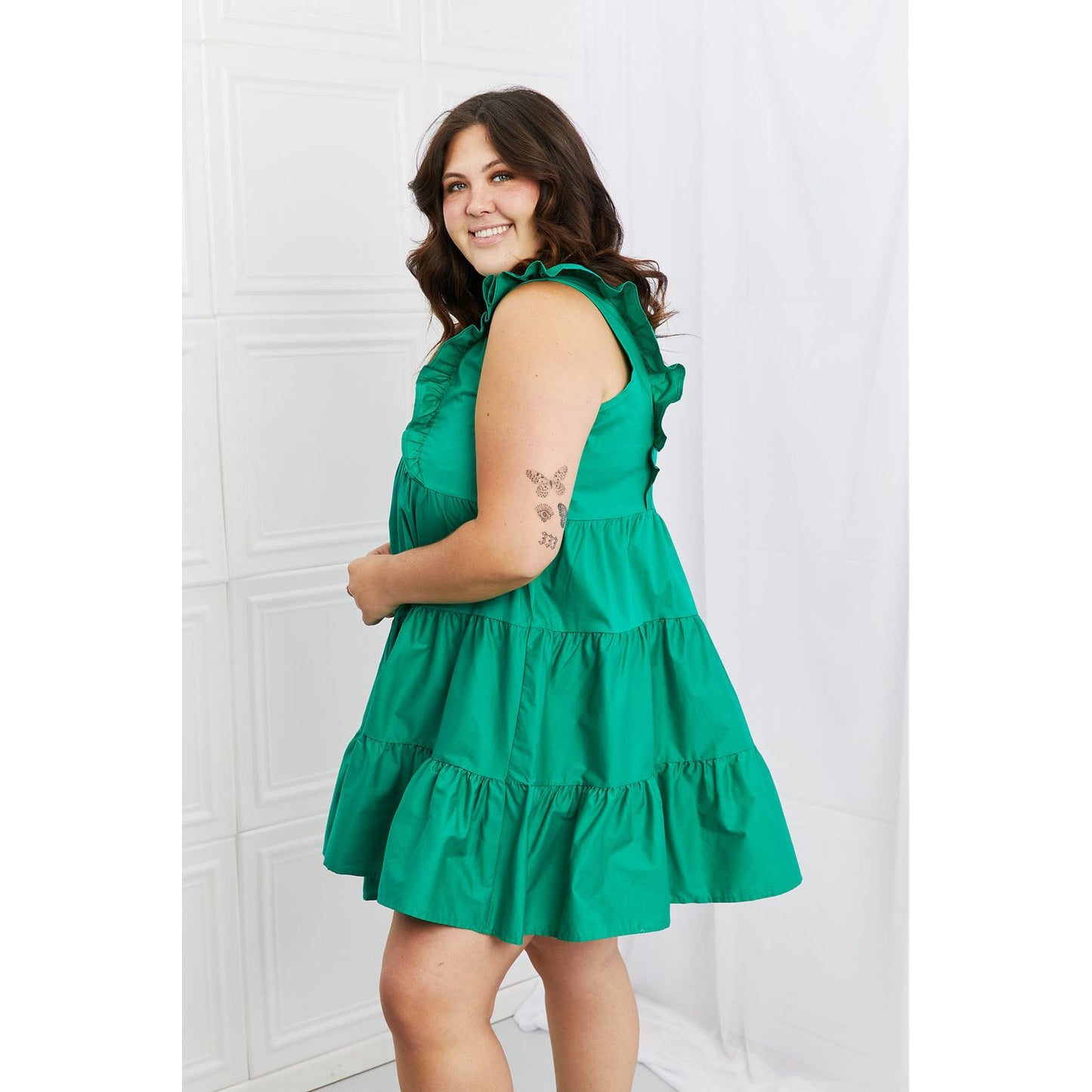 Hailey & Co Play Date Full Size Ruffle Dress - TiffanyzKlozet