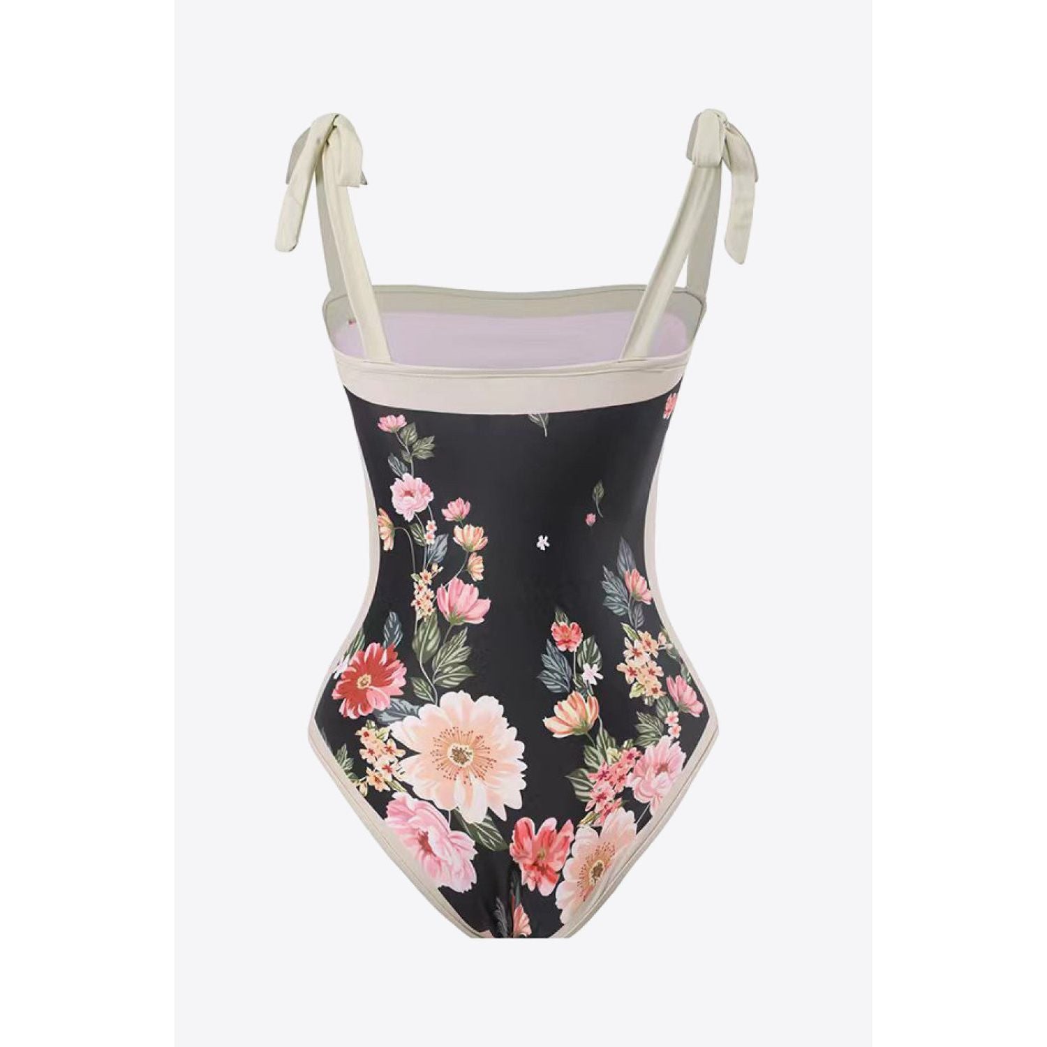 Floral Tie-Shoulder Two-Piece Swim Set - TiffanyzKlozet
