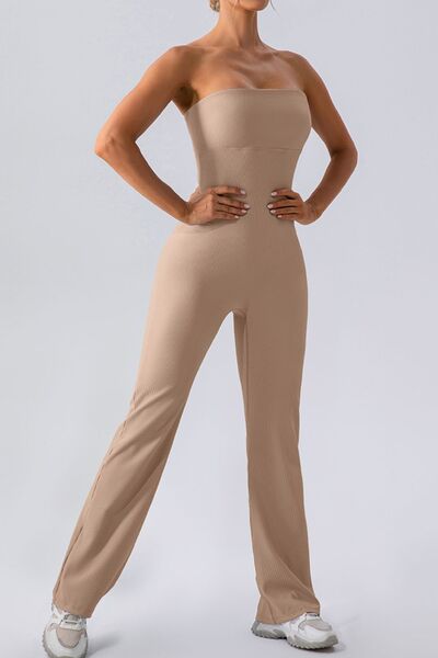 Sleeveless Straight Active Jumpsuit - TiffanyzKlozet