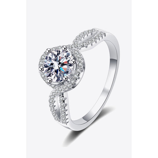 Feel The Joy 925 Sterling Silver Moissanite Ring - TiffanyzKlozet