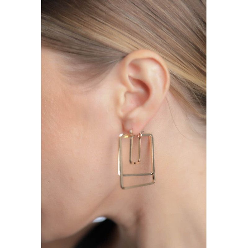 SQUARED DROP EARRINGS - TiffanyzKlozet