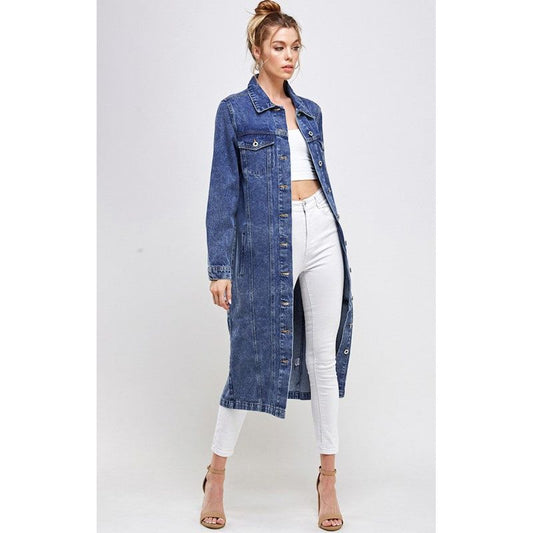 WHITE NON-STRETCH THIRD QUARTER DENIM JACKET - TiffanyzKlozet