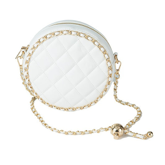 ROUND QUILTED CROSSBODY BAG - TiffanyzKlozet