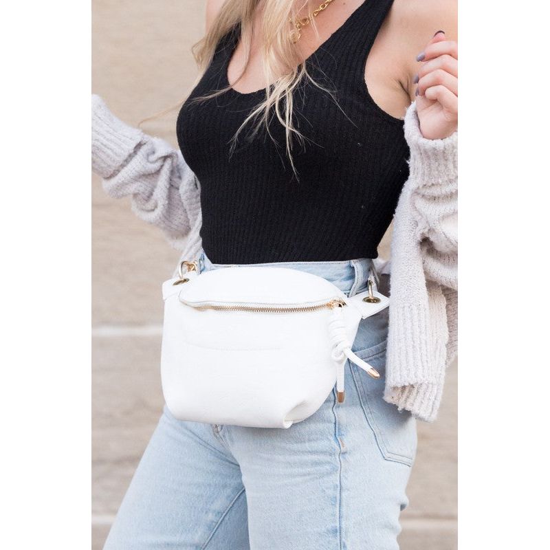 Luxe Convertible Sling Belt Bum Bag - TiffanyzKlozet