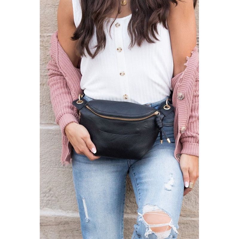 Luxe Convertible Sling Belt Bum Bag - TiffanyzKlozet