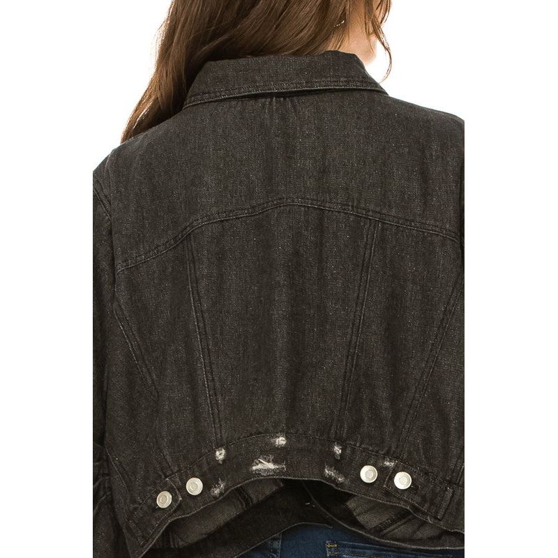 Women's Washed Denim Jacket - TiffanyzKlozet