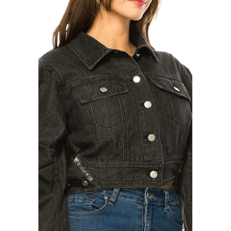 Women's Washed Denim Jacket - TiffanyzKlozet