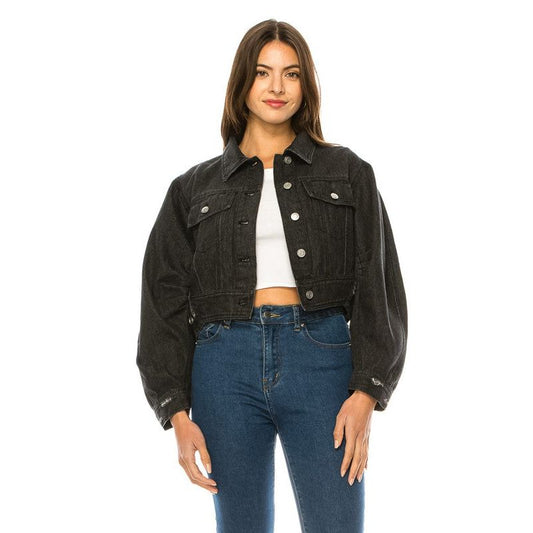 Women's Washed Denim Jacket - TiffanyzKlozet