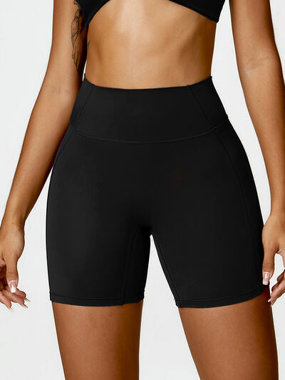 High Waist Active Shorts - TiffanyzKlozet