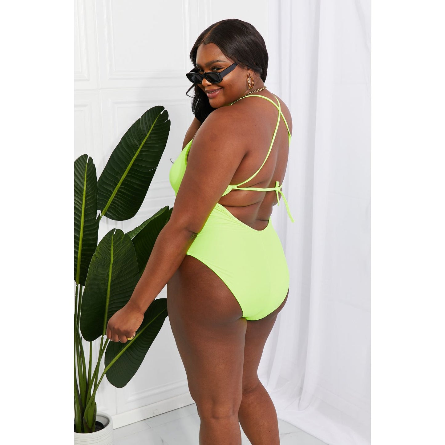 Marina West Swim High Tide One-Piece in Lemon-Lime - TiffanyzKlozet