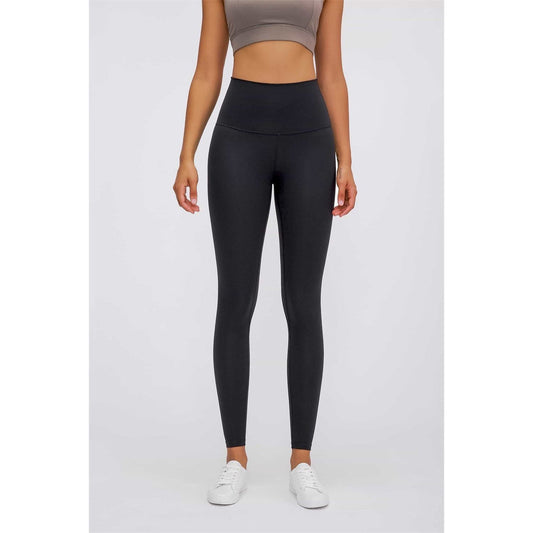 Feel Like Skin Elastic Waistband Yoga Leggings - TiffanyzKlozet