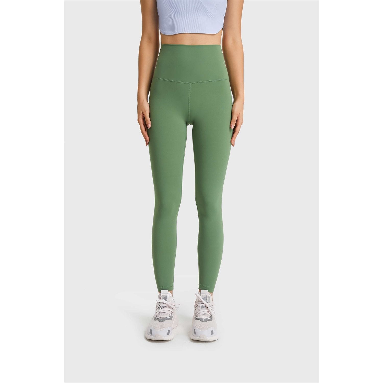 Feel Like Skin Elastic Waistband Yoga Leggings - TiffanyzKlozet