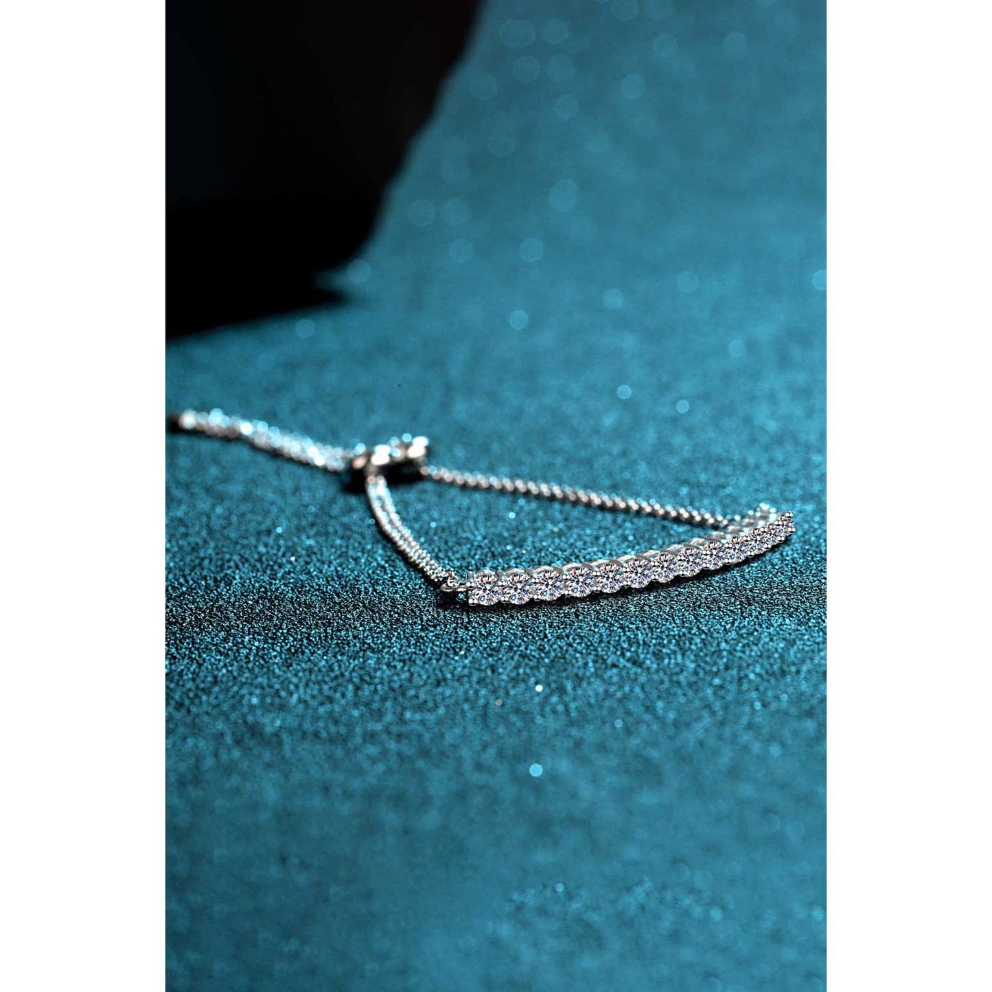 Moissanite Sterling Silver Bracelet - TiffanyzKlozet