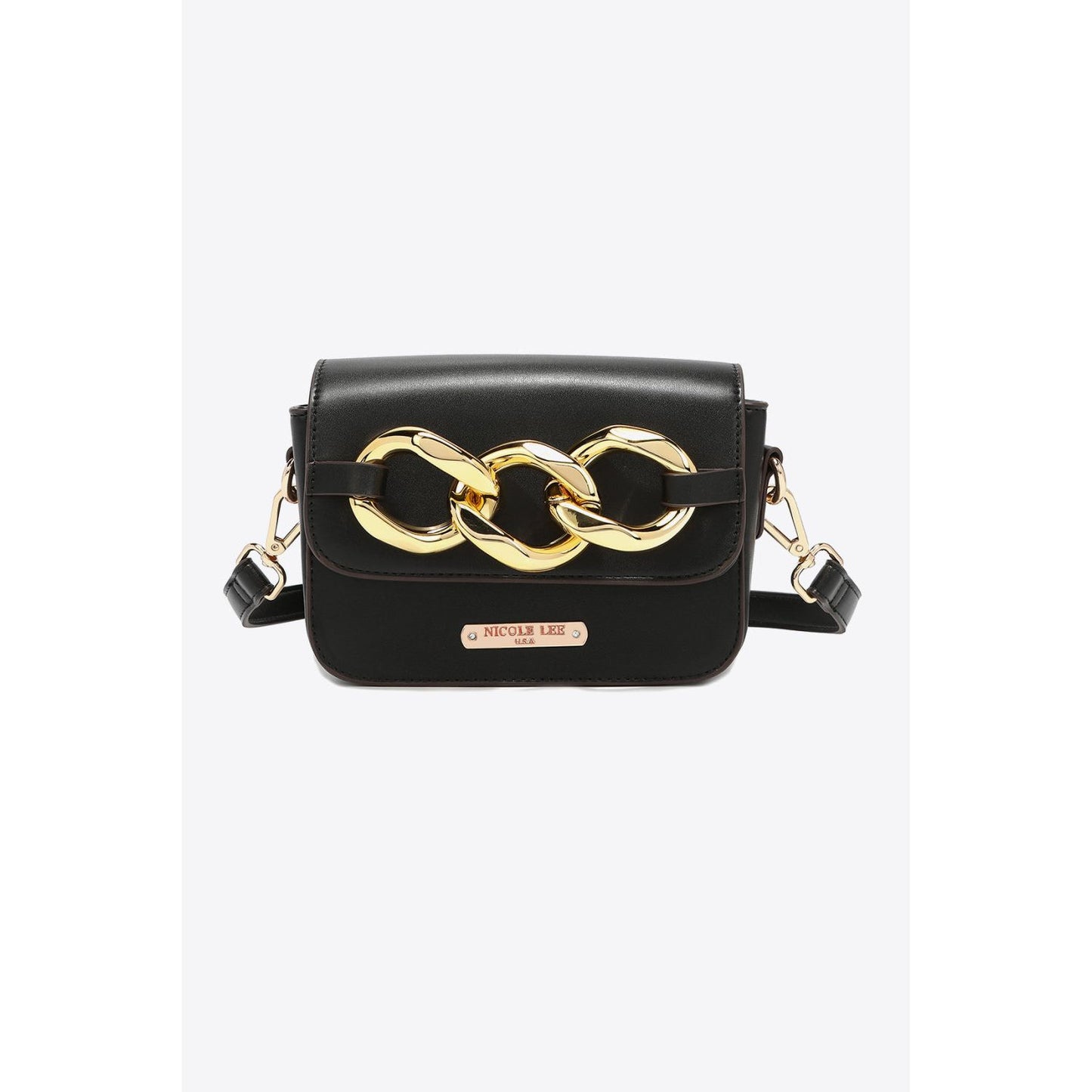 Nicole Lee USA Lexi Chain Detail Crossbody Bag - TiffanyzKlozet