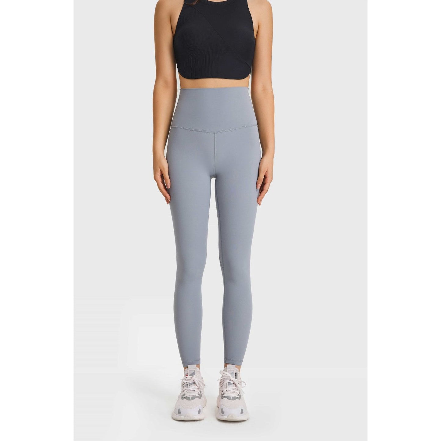 Feel Like Skin Elastic Waistband Yoga Leggings - TiffanyzKlozet