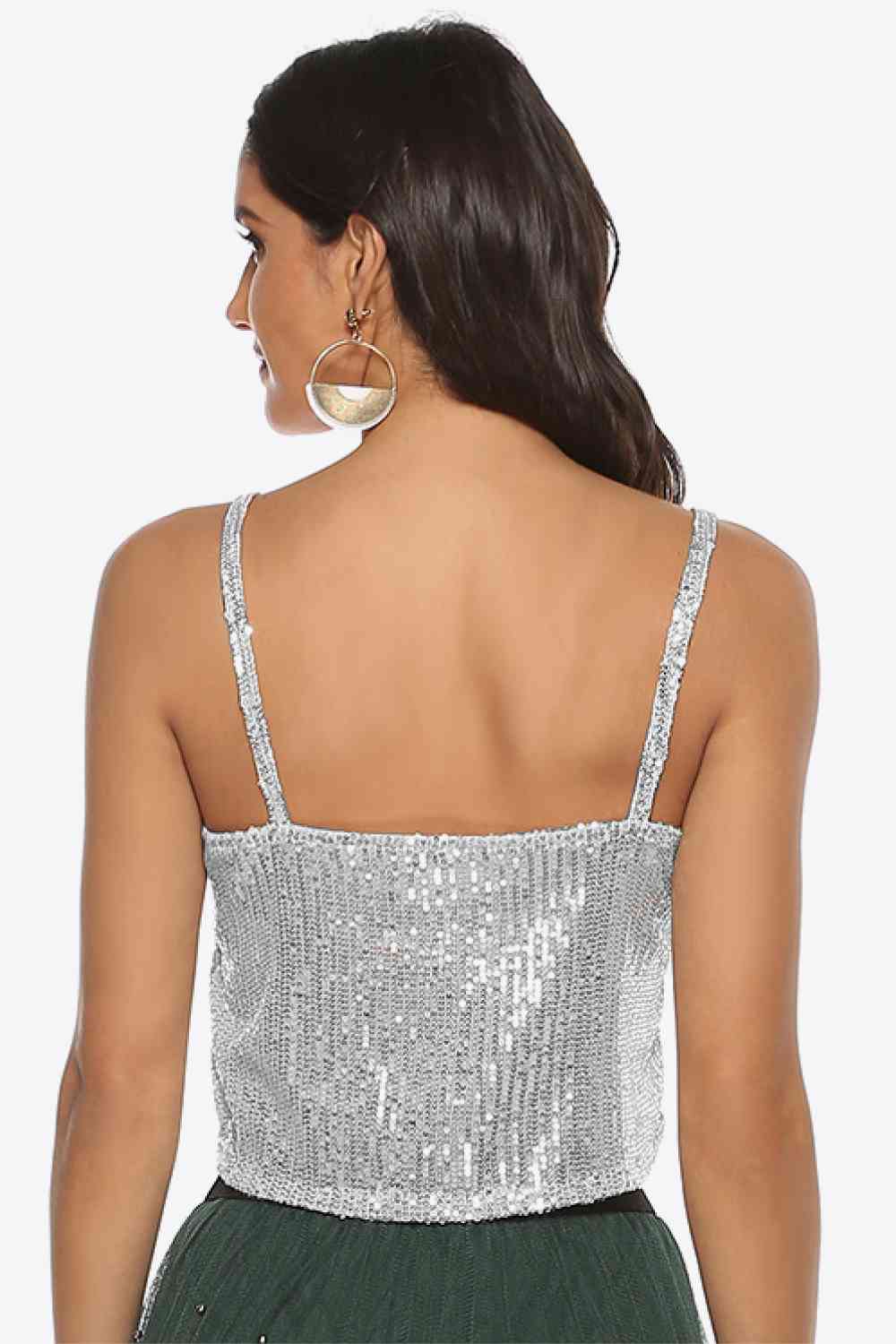 Sequin Cropped Cami - TiffanyzKlozet