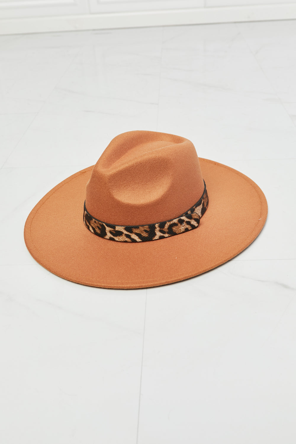 Fame In The Wild Leopard Detail Fedora Hat - TiffanyzKlozet