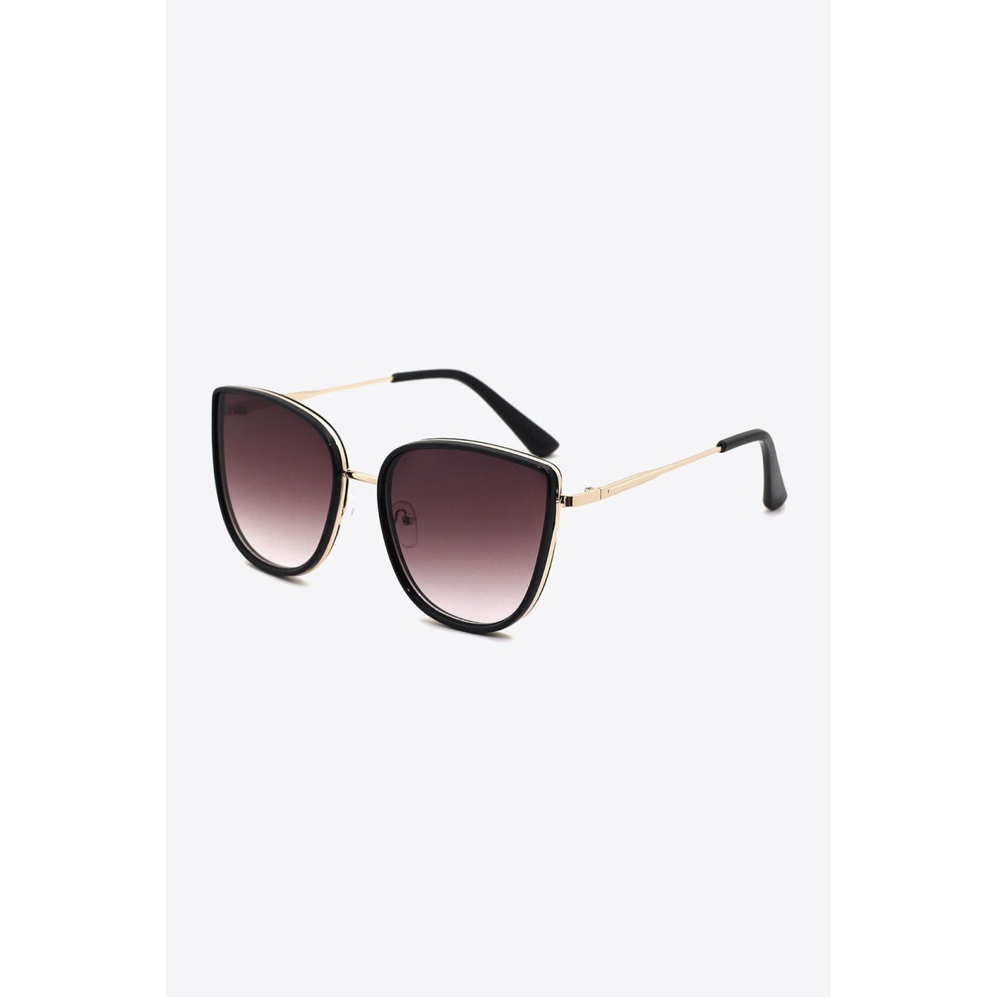 Full Rim Metal-Plastic Hybrid Frame Sunglasses - TiffanyzKlozet