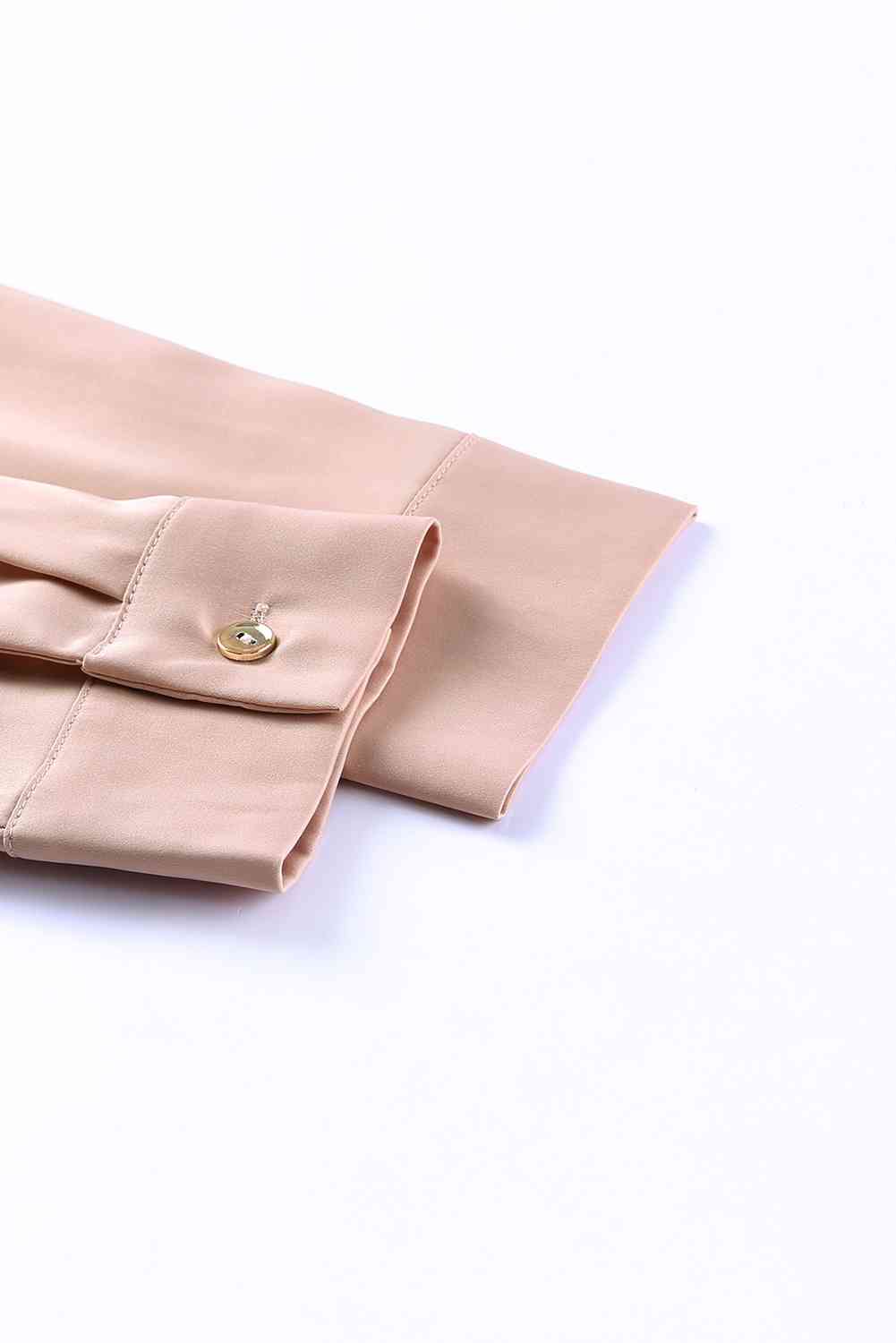 Sequin Button Front High-Low Shirt Dress - TiffanyzKlozet