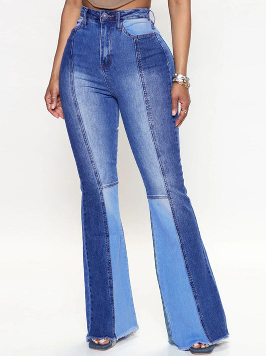 Wide Leg Raw Hem Jeans - TiffanyzKlozet