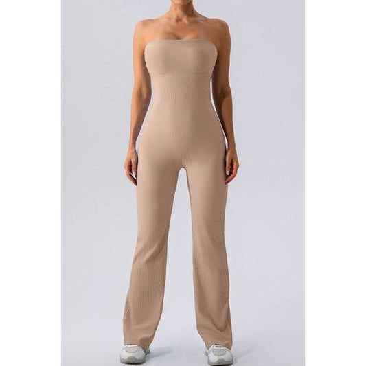 Sleeveless Straight Active Jumpsuit - TiffanyzKlozet