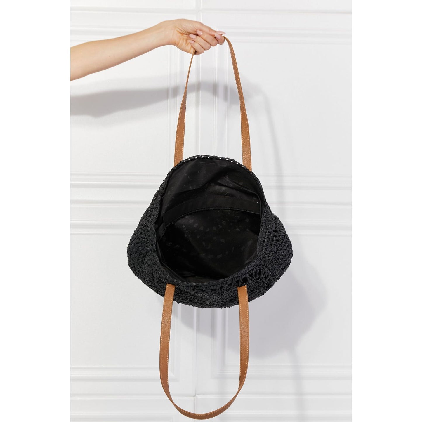 Justin Taylor C'est La Vie Crochet Handbag in Black - TiffanyzKlozet