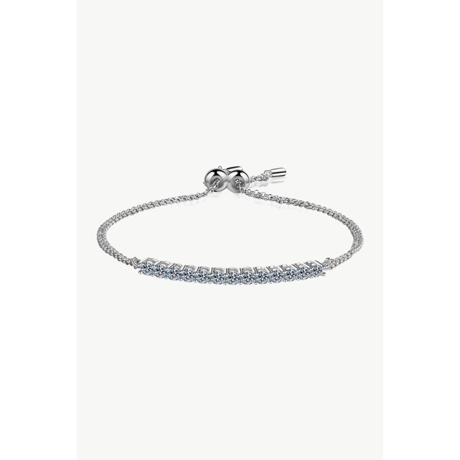 Moissanite Sterling Silver Bracelet - TiffanyzKlozet