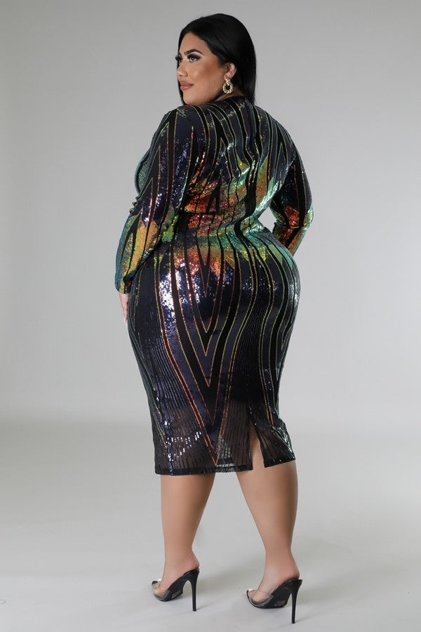 Long Sleeve Stretch Dress - TiffanyzKlozet