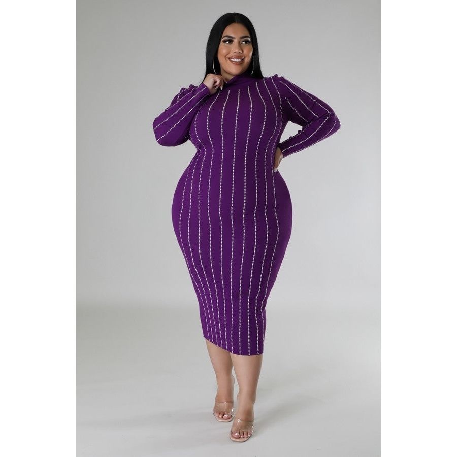 Turtle Neck Stretch Dress - TiffanyzKlozet