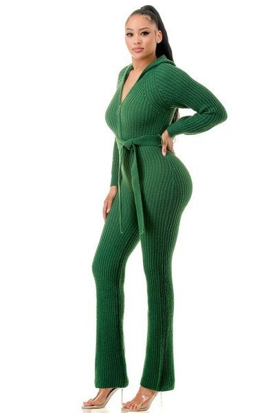 Monroe Hooded Jumpsuit - TiffanyzKlozet