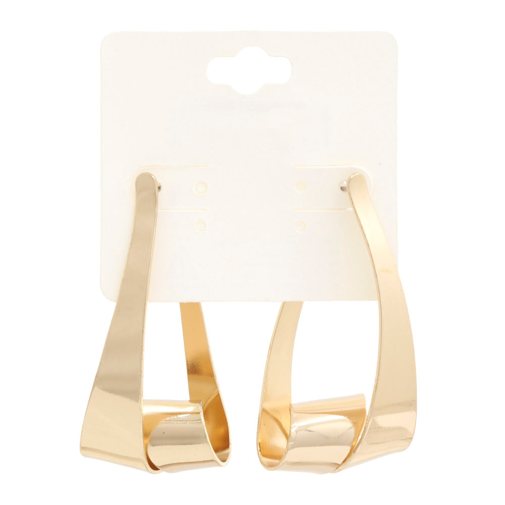 Triangle Loop Metal Dangle Earring - TiffanyzKlozet