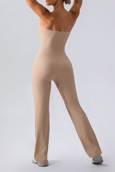 Sleeveless Straight Active Jumpsuit - TiffanyzKlozet