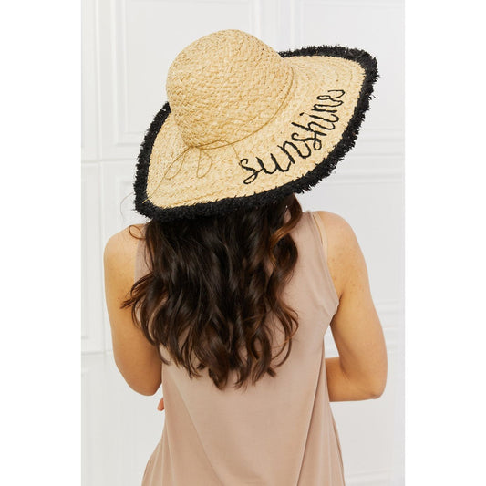 Fame Sunshine Straw Fringe Hat - TiffanyzKlozet