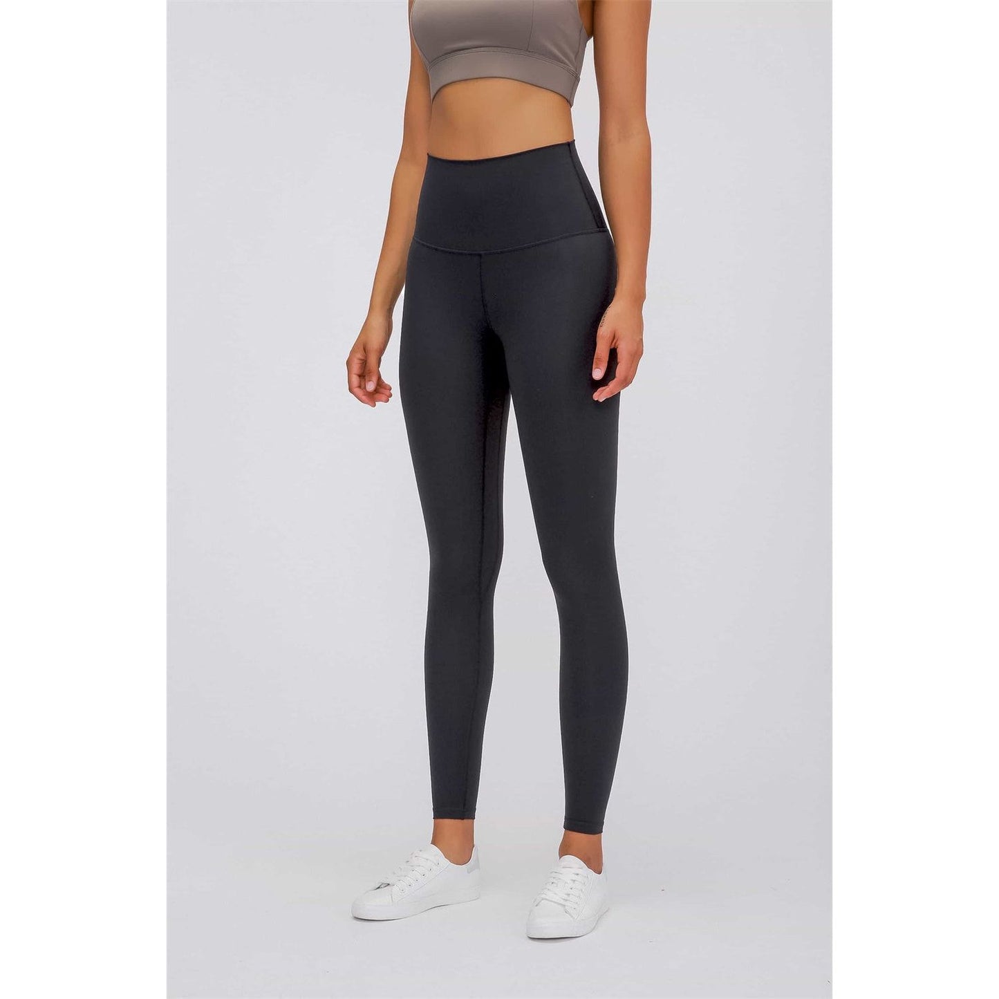 Feel Like Skin Elastic Waistband Yoga Leggings - TiffanyzKlozet