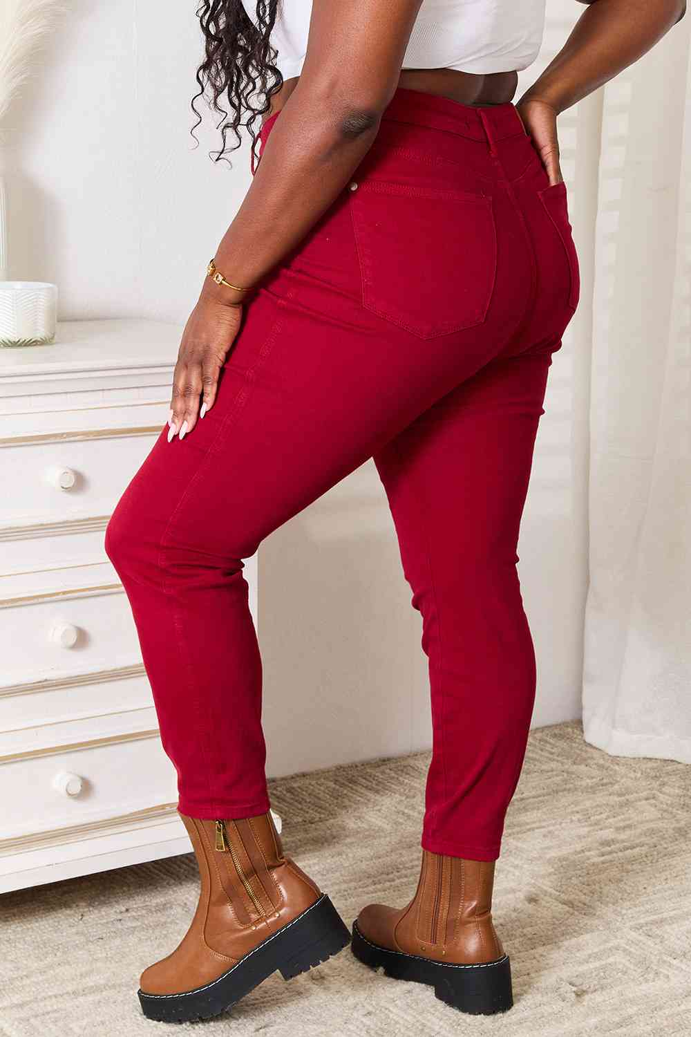 Judy Blue Full Size High Waist Tummy Control Skinny Jeans - TiffanyzKlozet