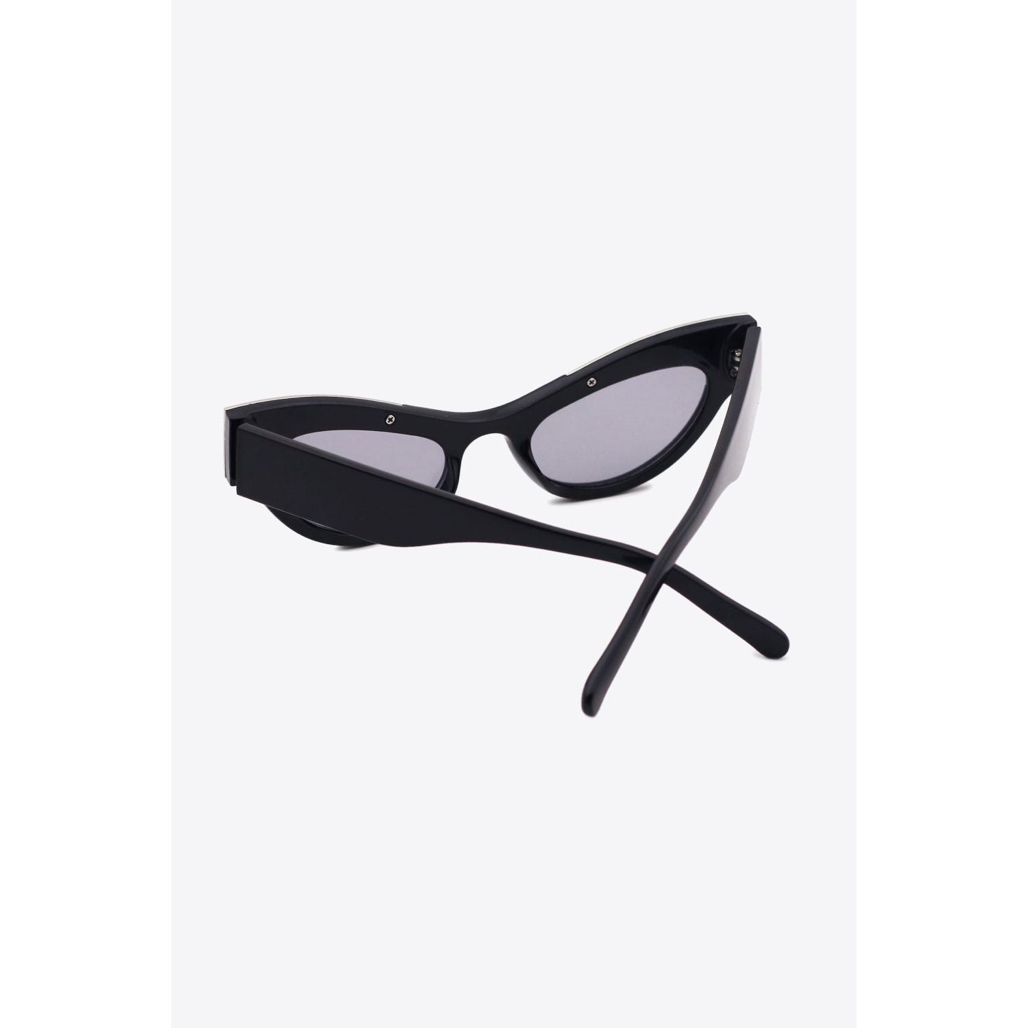 UV400 Rhinestone Trim Cat-Eye Sunglasses - TiffanyzKlozet