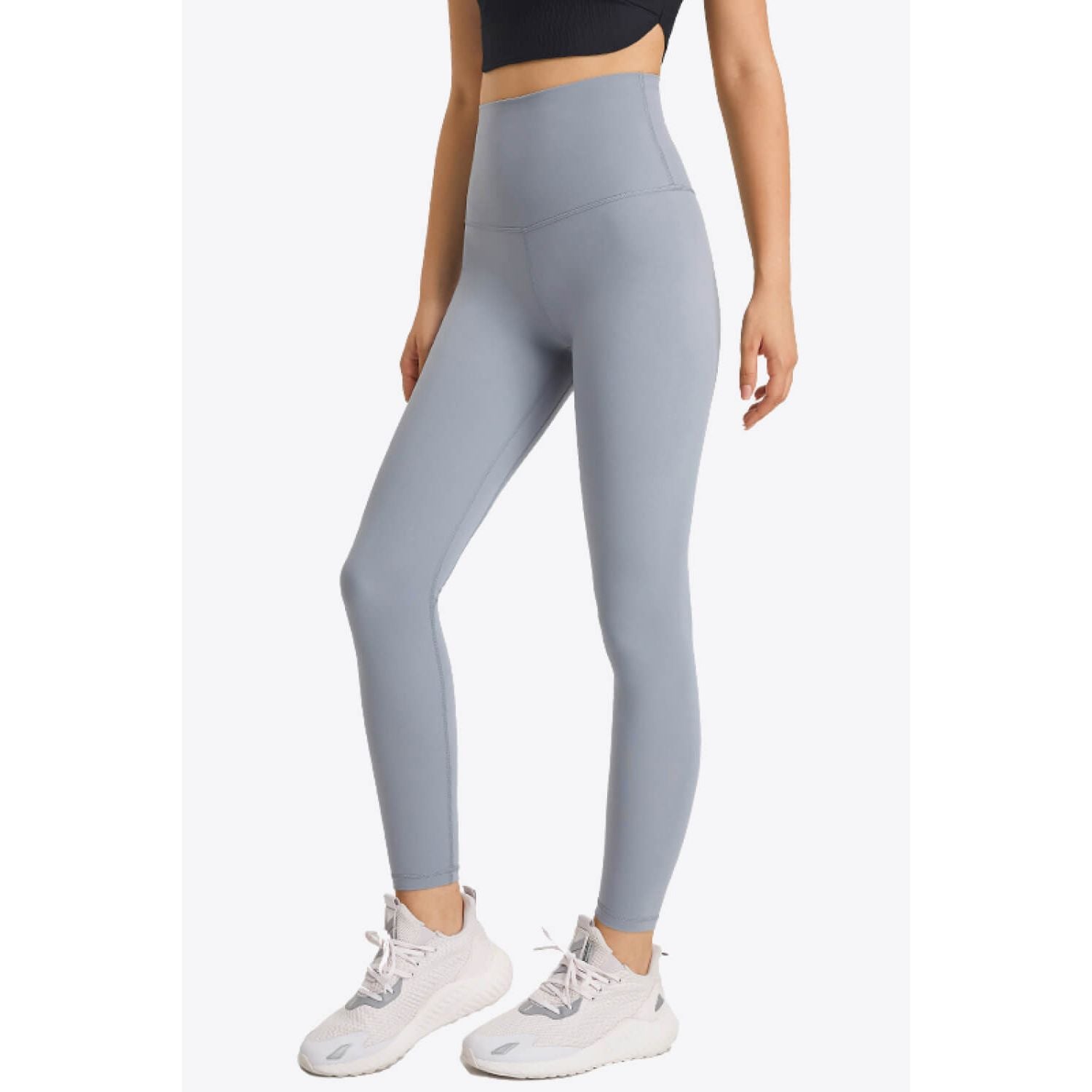 Feel Like Skin Elastic Waistband Yoga Leggings - TiffanyzKlozet