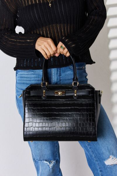 David Jones Texture PU Leather Handbag - TiffanyzKlozet