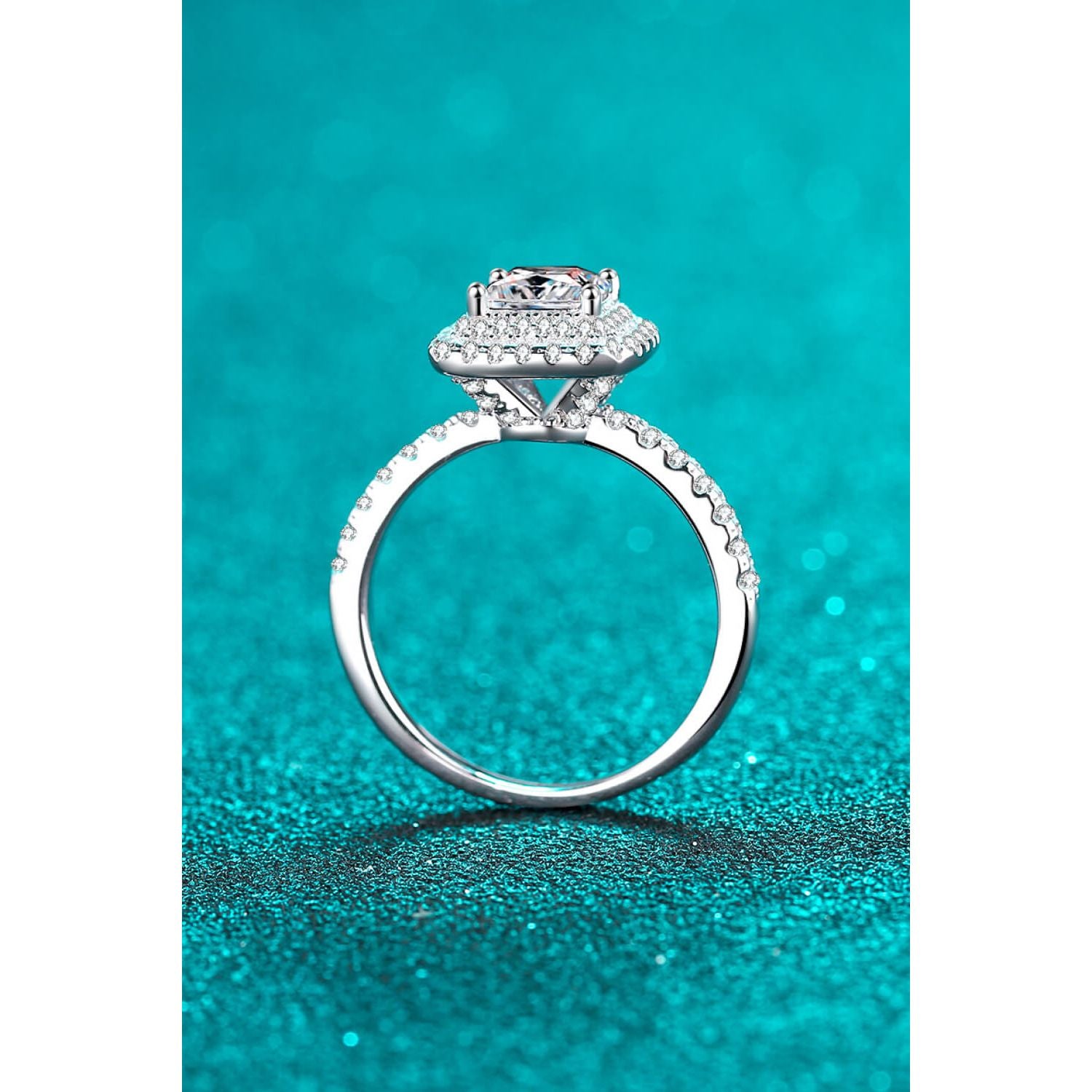 Sterling Silver 1 Carat Moissanite Ring - TiffanyzKlozet