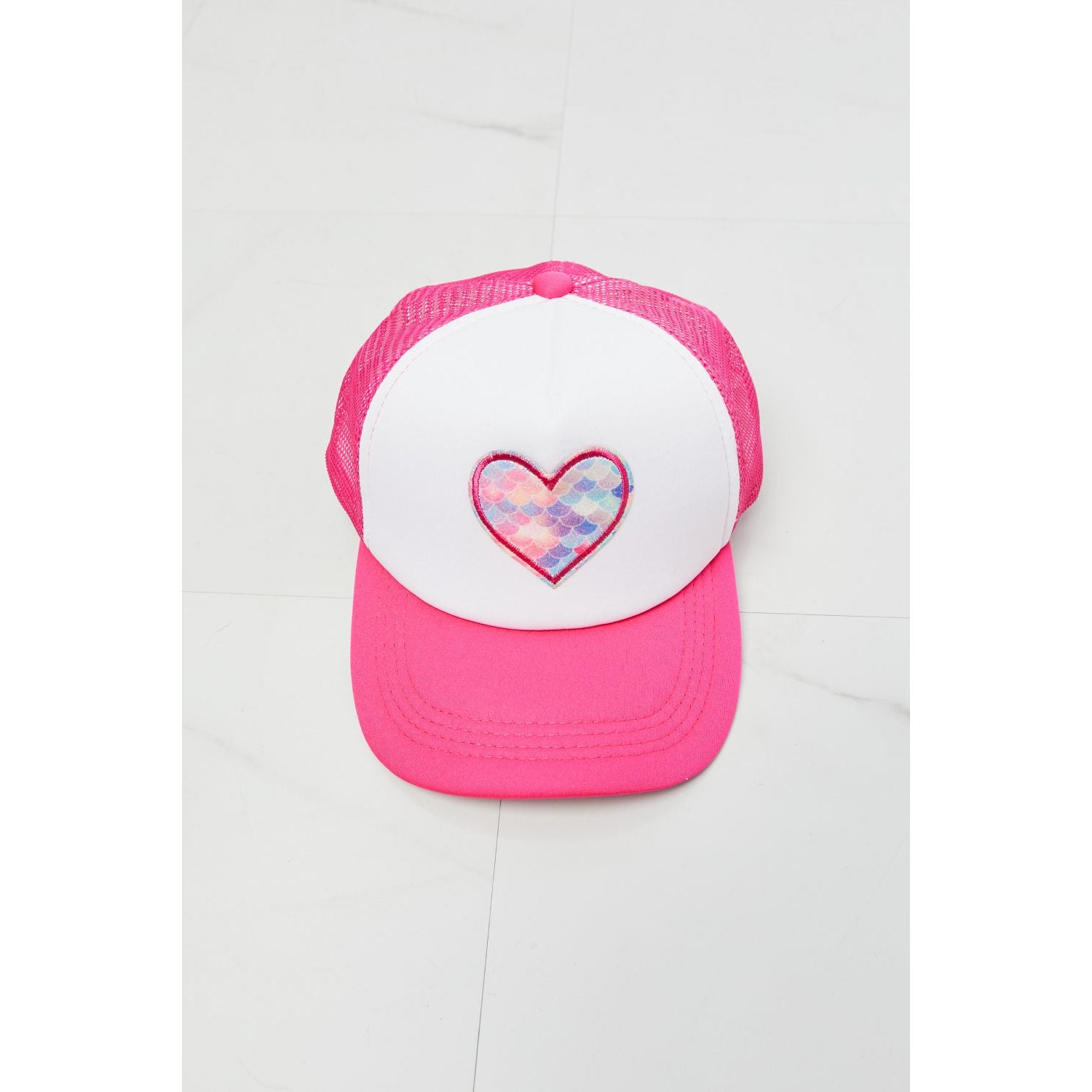 Fame Falling For You Trucker Hat in Pink - TiffanyzKlozet