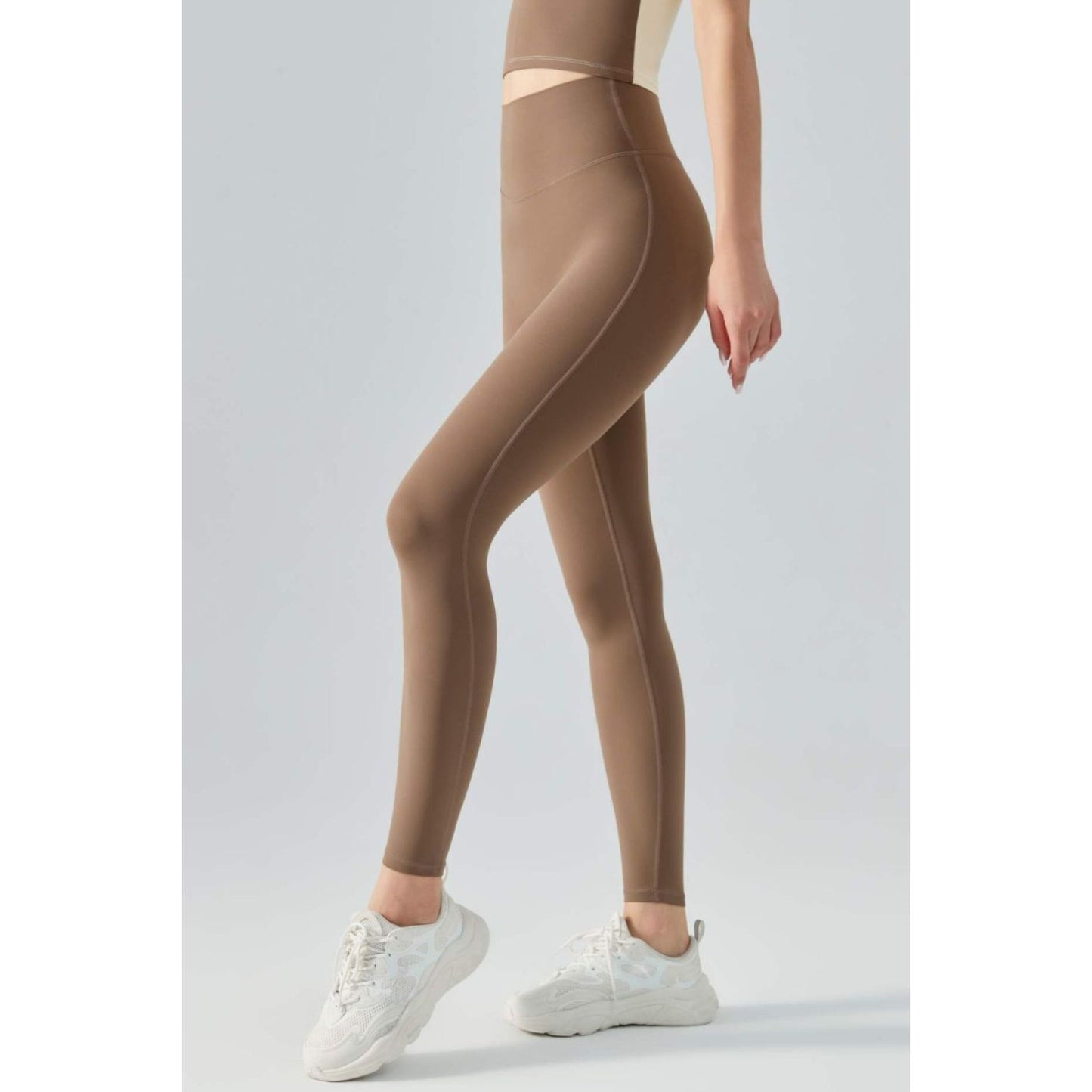 Wide Waistband Active Leggings - TiffanyzKlozet
